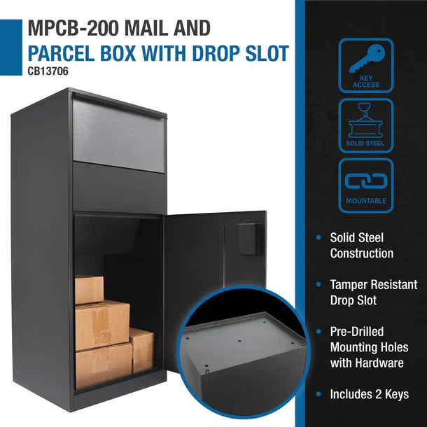 Barska CB13706 Extra Large Single Compartment Locking Parcel Box MPCB-200