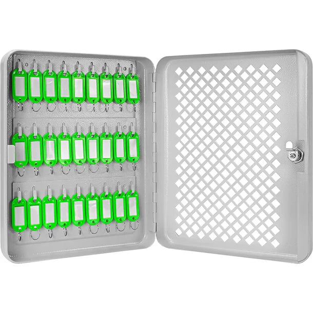 Barska CB13756 27 Capacity Fixed Position Mesh Front Key Cabinet with Key Lock