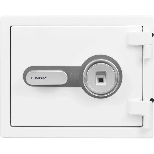 Barska AX13738 Biometric Fireproof Safe - White
