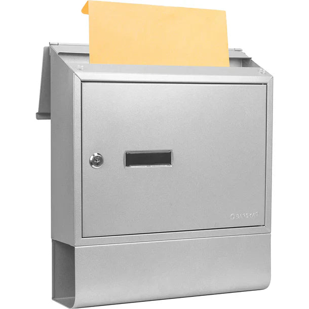 Barska CB13698 Contemporary Wall Mount Mailbox with Newspaper Bucket