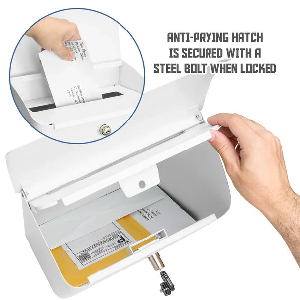 Barska CB14074 Wall-Mount Top Opening Mail Drop Box