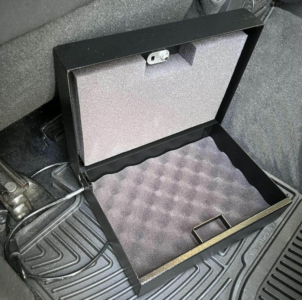 V-Line EZ Vault TD Handgun Safe with Cable 3010-A FBLK